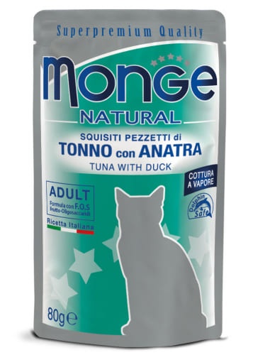 Monge Natural Cat Adult Tuna&Duck 80g
